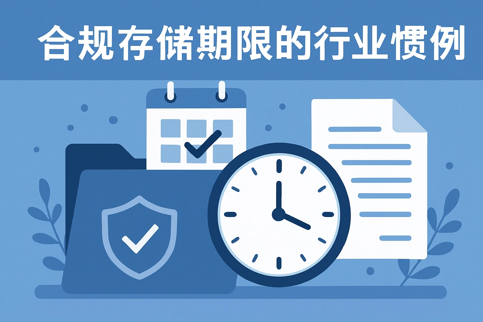 合规存储期限的行业惯例