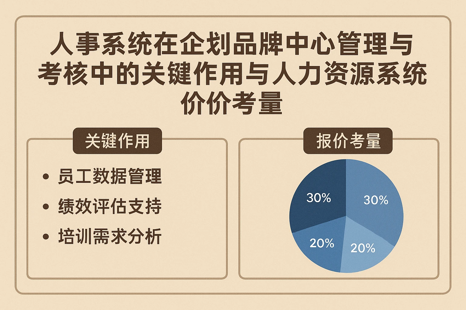 人事系统在企划品牌中心管理与考核中的关键作用与人力资源系统报价考量