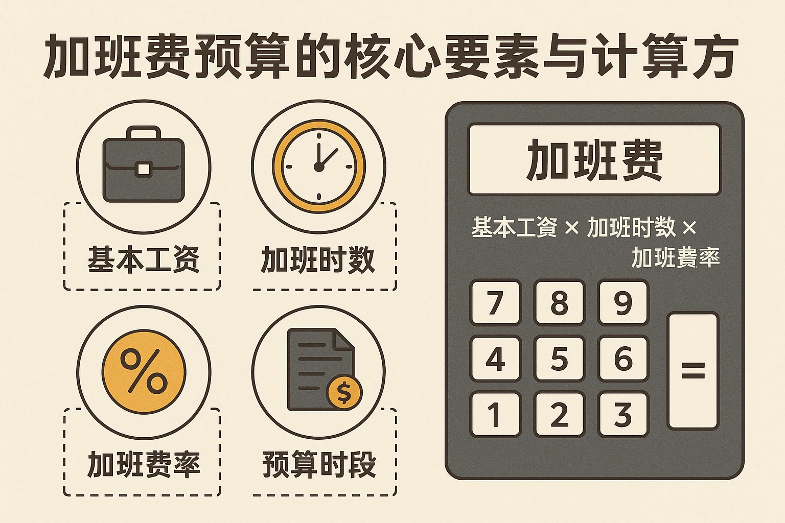 加班费预算的核心要素与计算方式