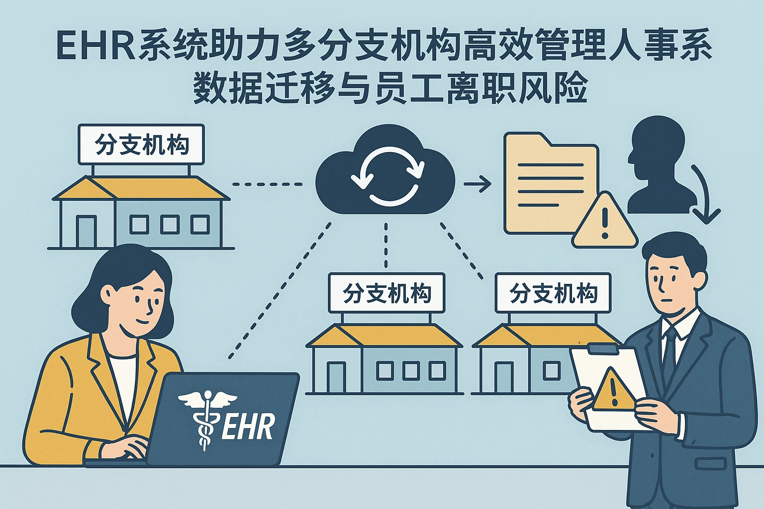 EHR系统助力多分支机构高效管理人事系统数据迁移与员工离职风险