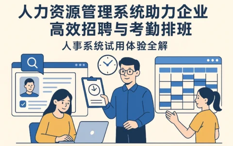 人力资源管理系统助力企业高效招聘与考勤排班——人事系统试用体验全解