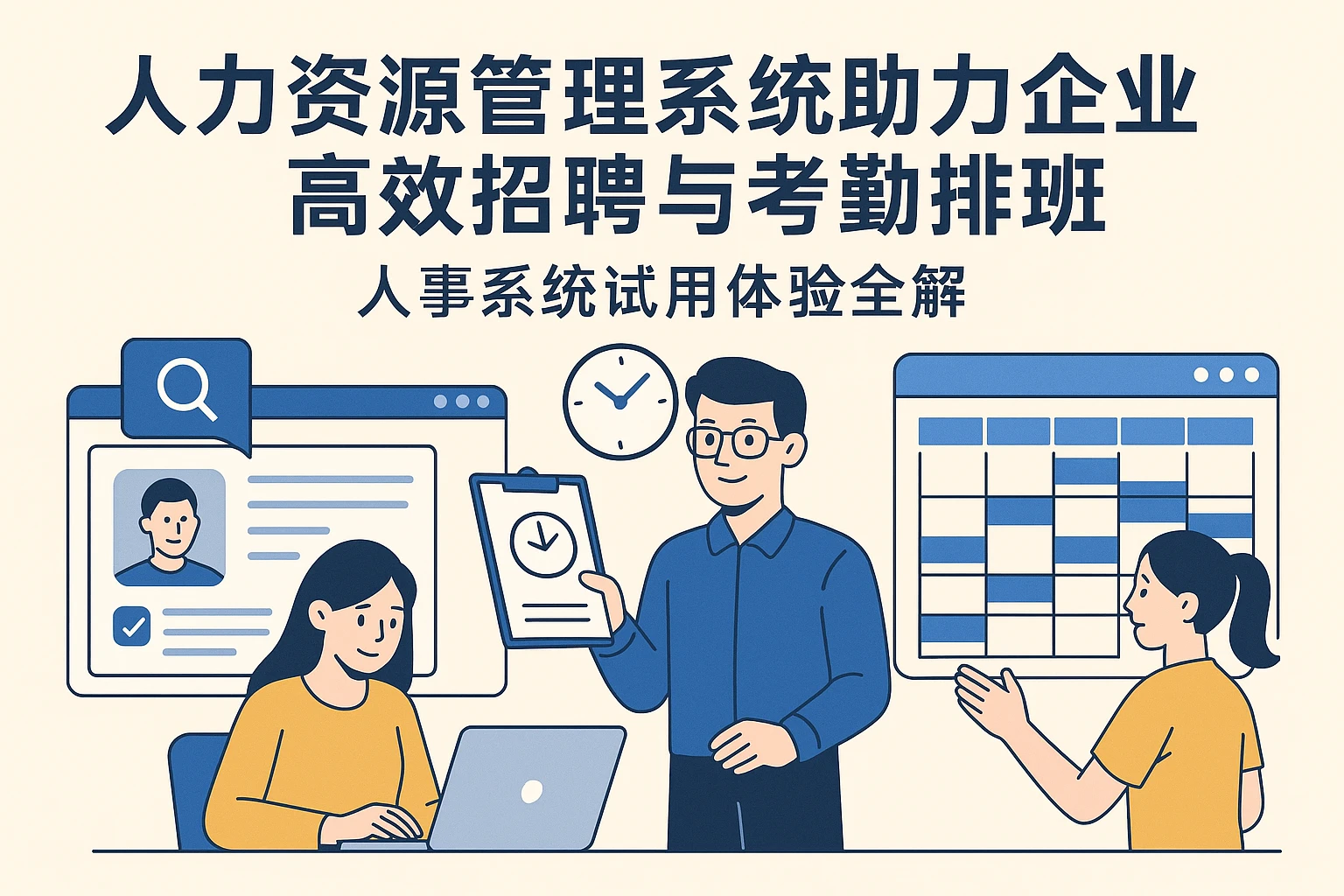 人力资源管理系统助力企业高效招聘与考勤排班——人事系统试用体验全解