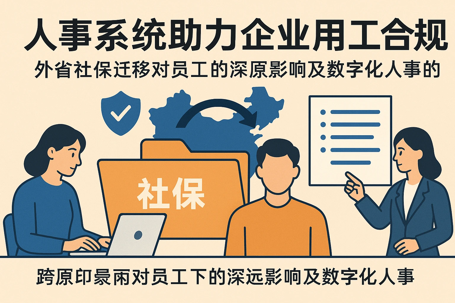 人事系统助力企业用工合规：外省社保迁移对员工的深远影响及数字化人事的应对之道