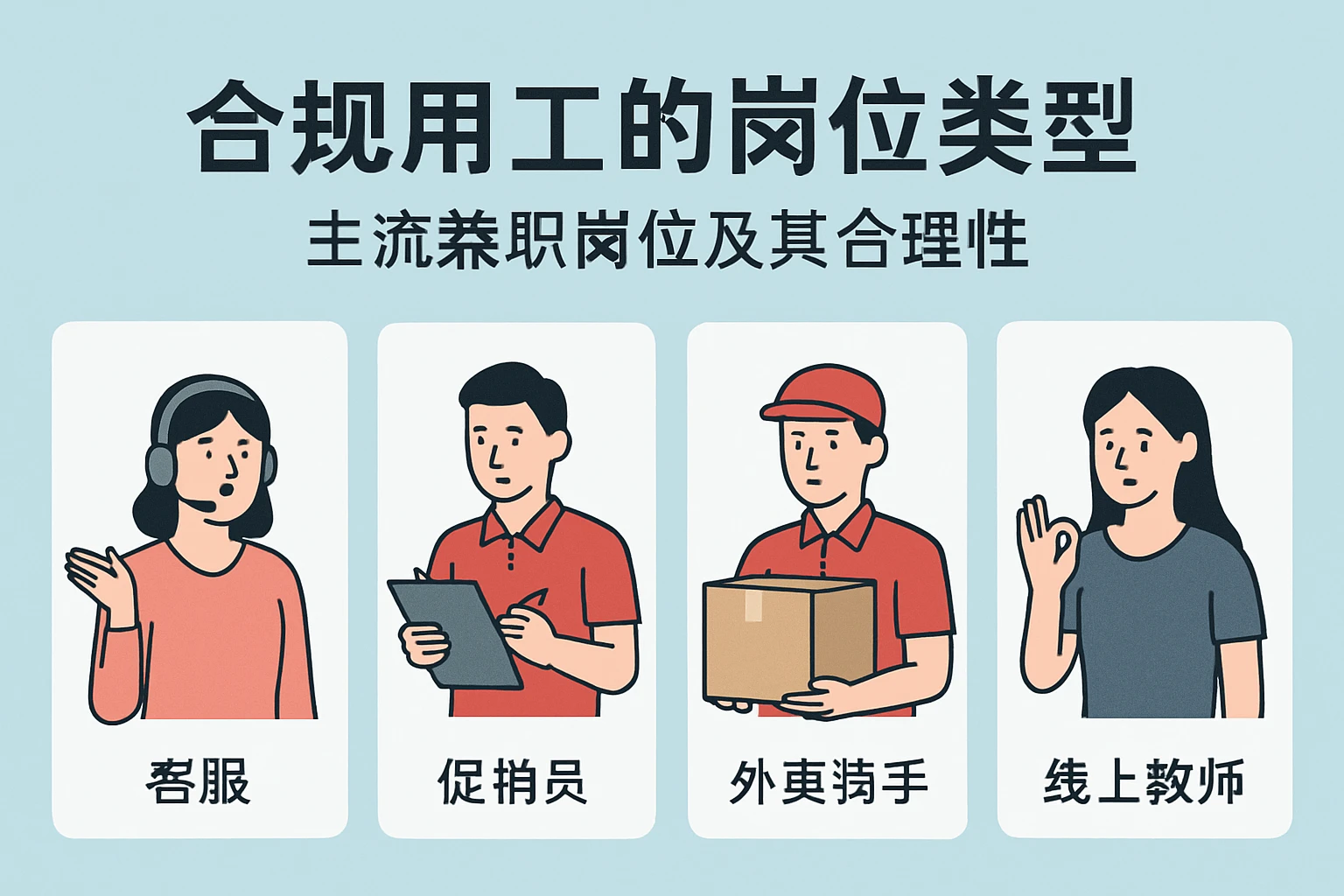 合规用工的岗位类型：主流兼职岗位及其合理性