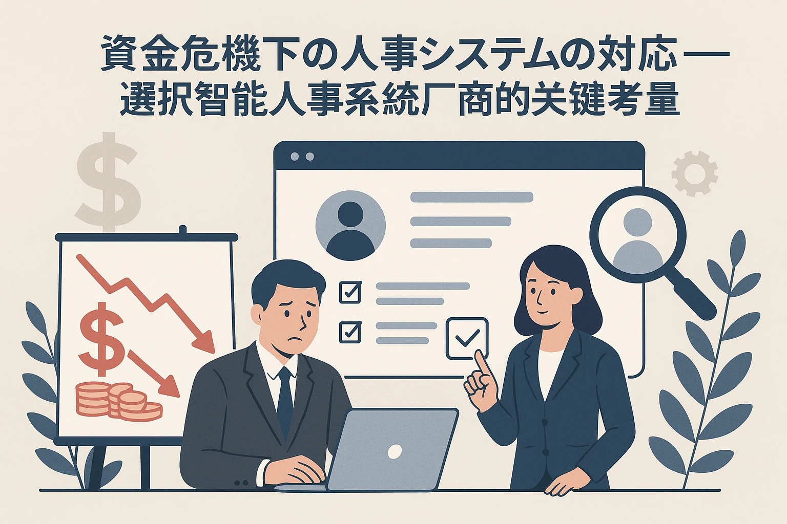 销售型公司在资金危机下的人事系统应对之道——选择智能人事系统厂商的关键考量