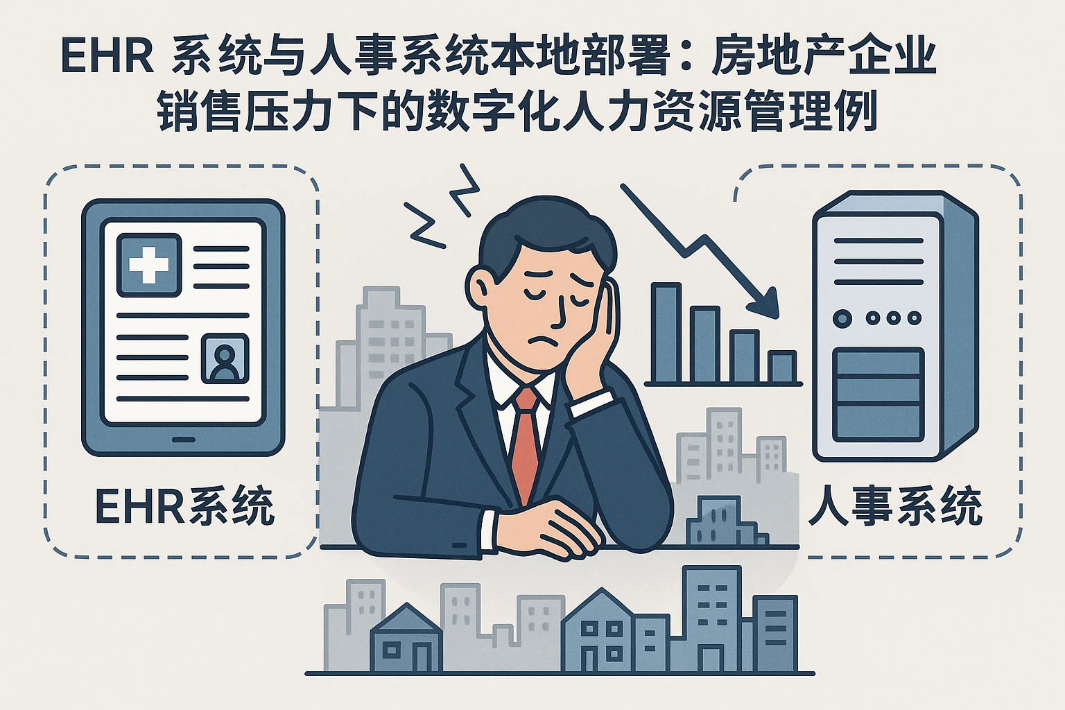 EHR系统与人事系统本地部署：房地产企业销售压力下的数字化人力资源管理案例