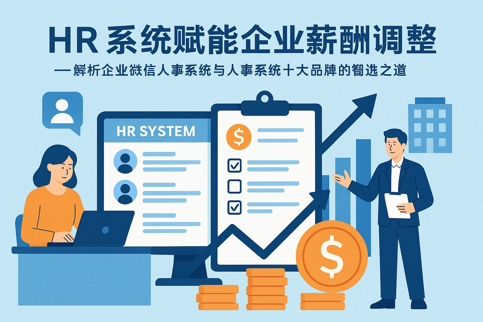 HR系统赋能企业薪酬调整——解析企业微信人事系统与人事系统十大品牌的智选之道