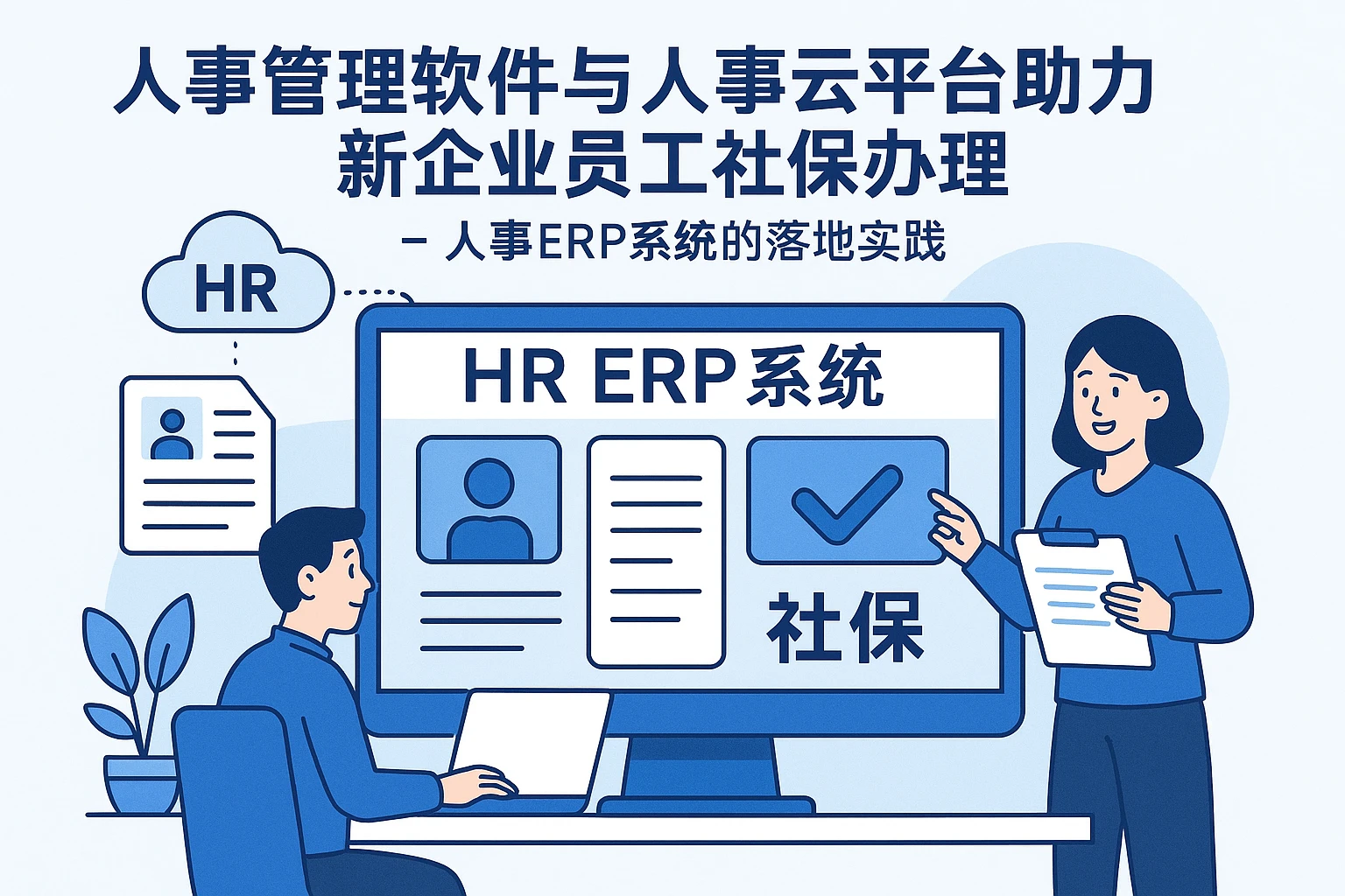人事管理软件与人事云平台助力新企业员工社保办理——人事ERP系统的落地实践