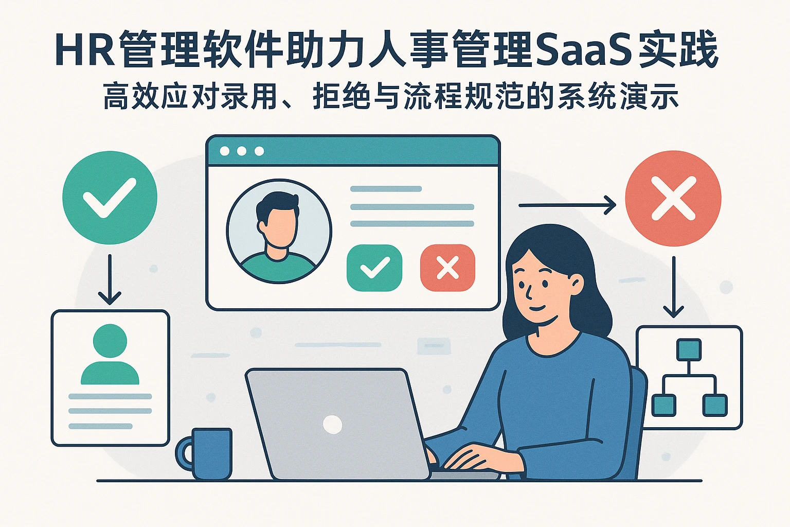 HR管理软件助力人事管理SaaS实践：高效应对录用、拒绝与流程规范的系统演示