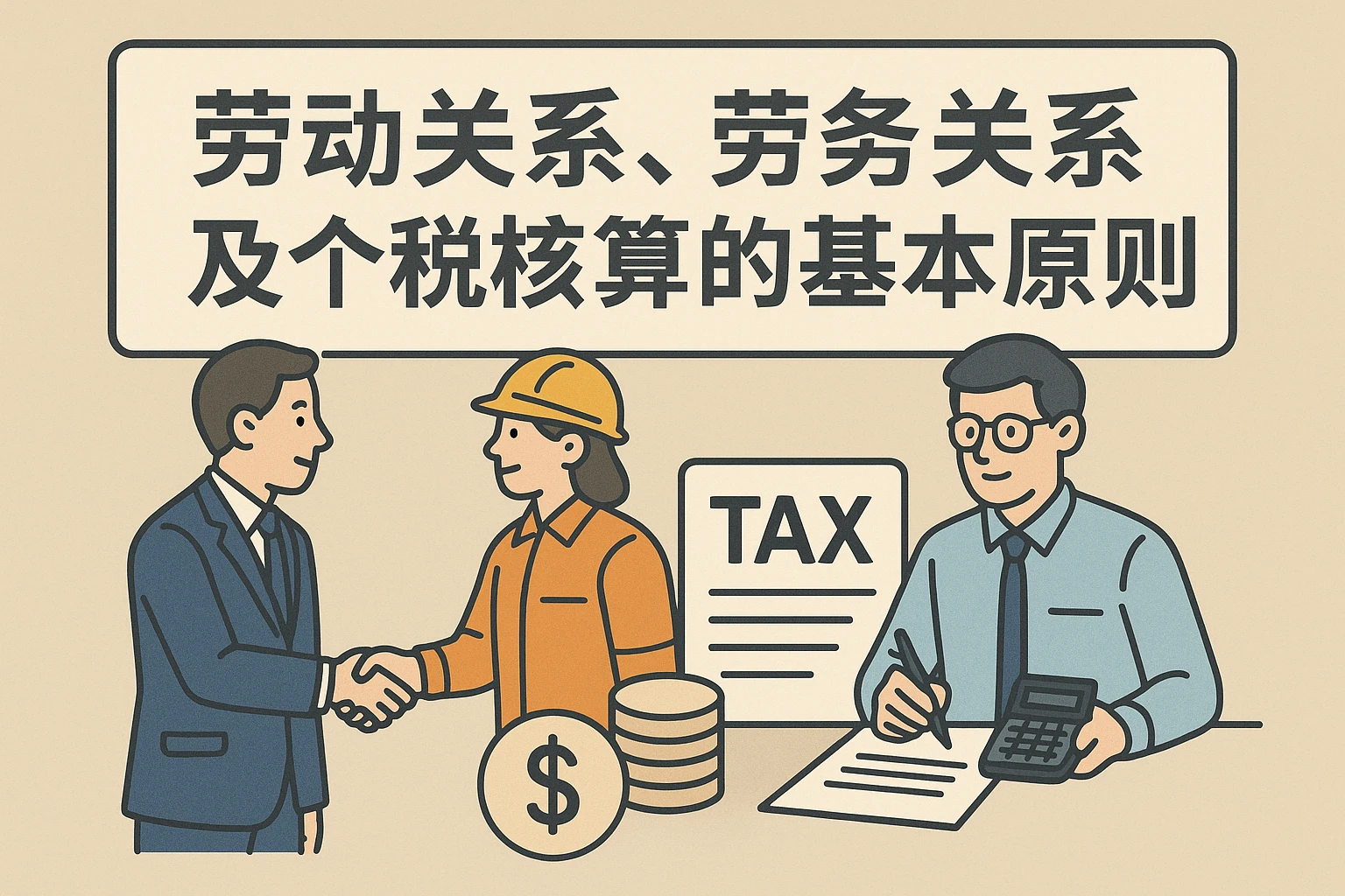 劳动关系、劳务关系及个税核算的基本原则