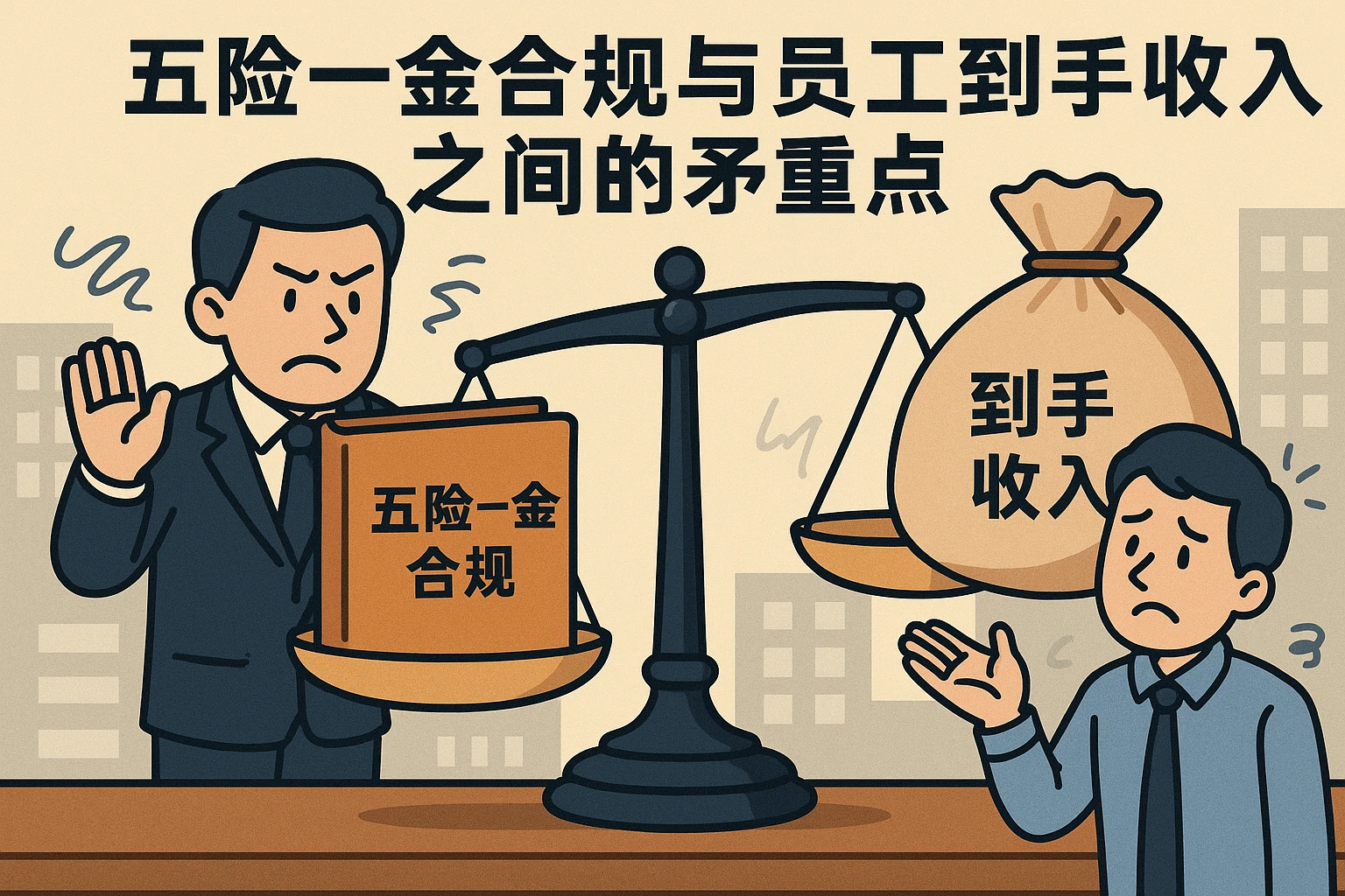 五险一金合规与员工到手收入之间的矛盾点