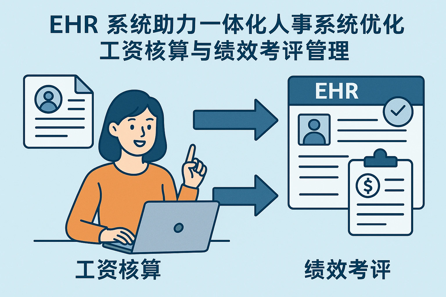 EHR系统助力一体化人事系统优化工资核算与绩效考评管理