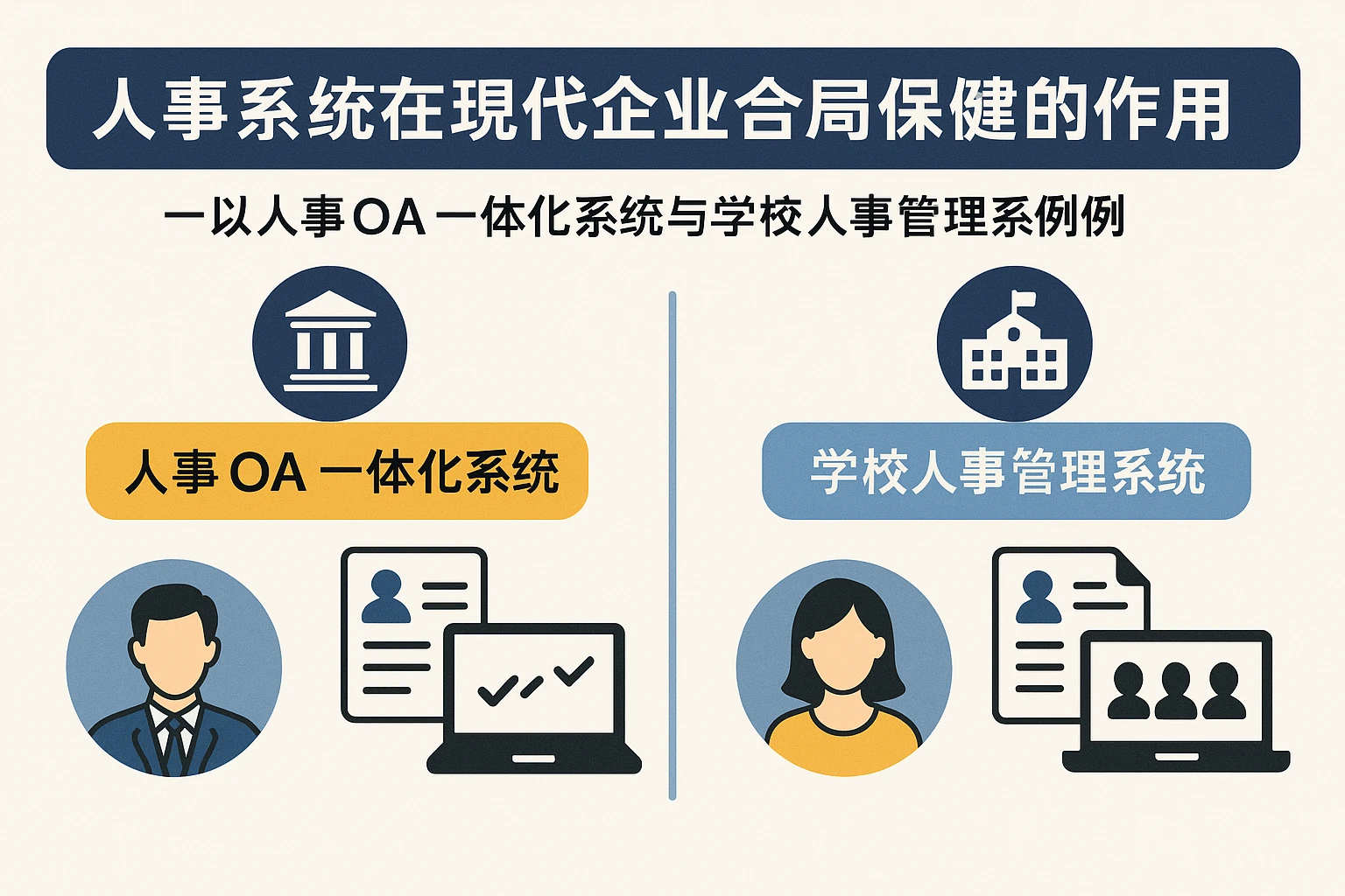 人事系统在现代企业合规管理中的关键作用——以人事OA一体化系统与学校人事管理系统为例