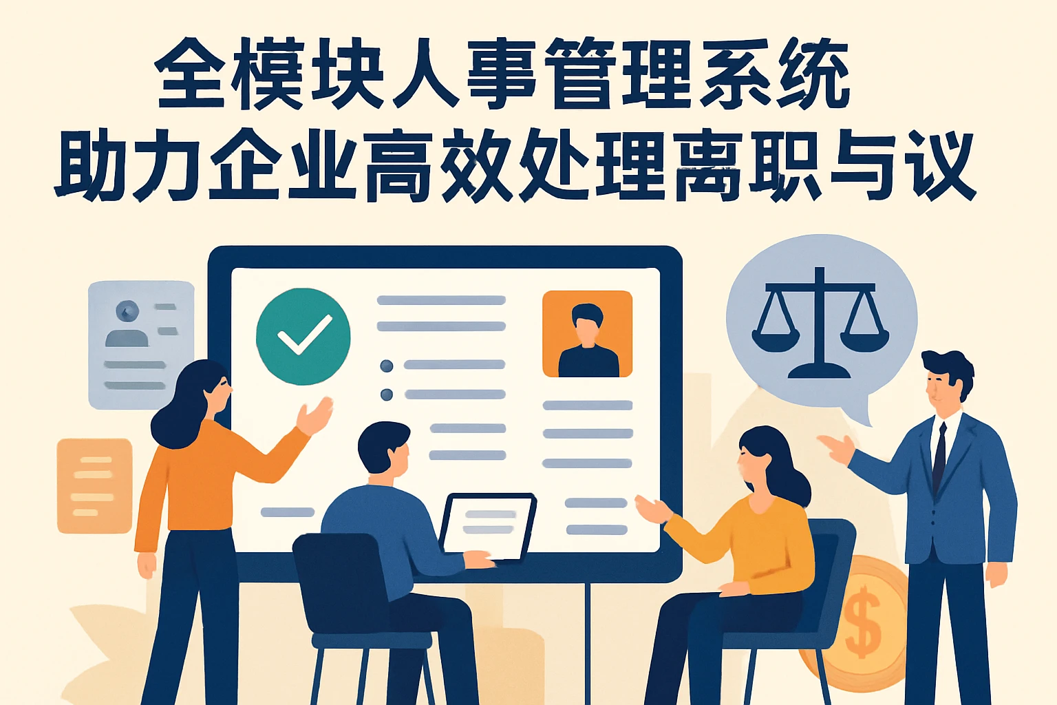 全模块人事管理系统助力企业高效处理离职与提成争议