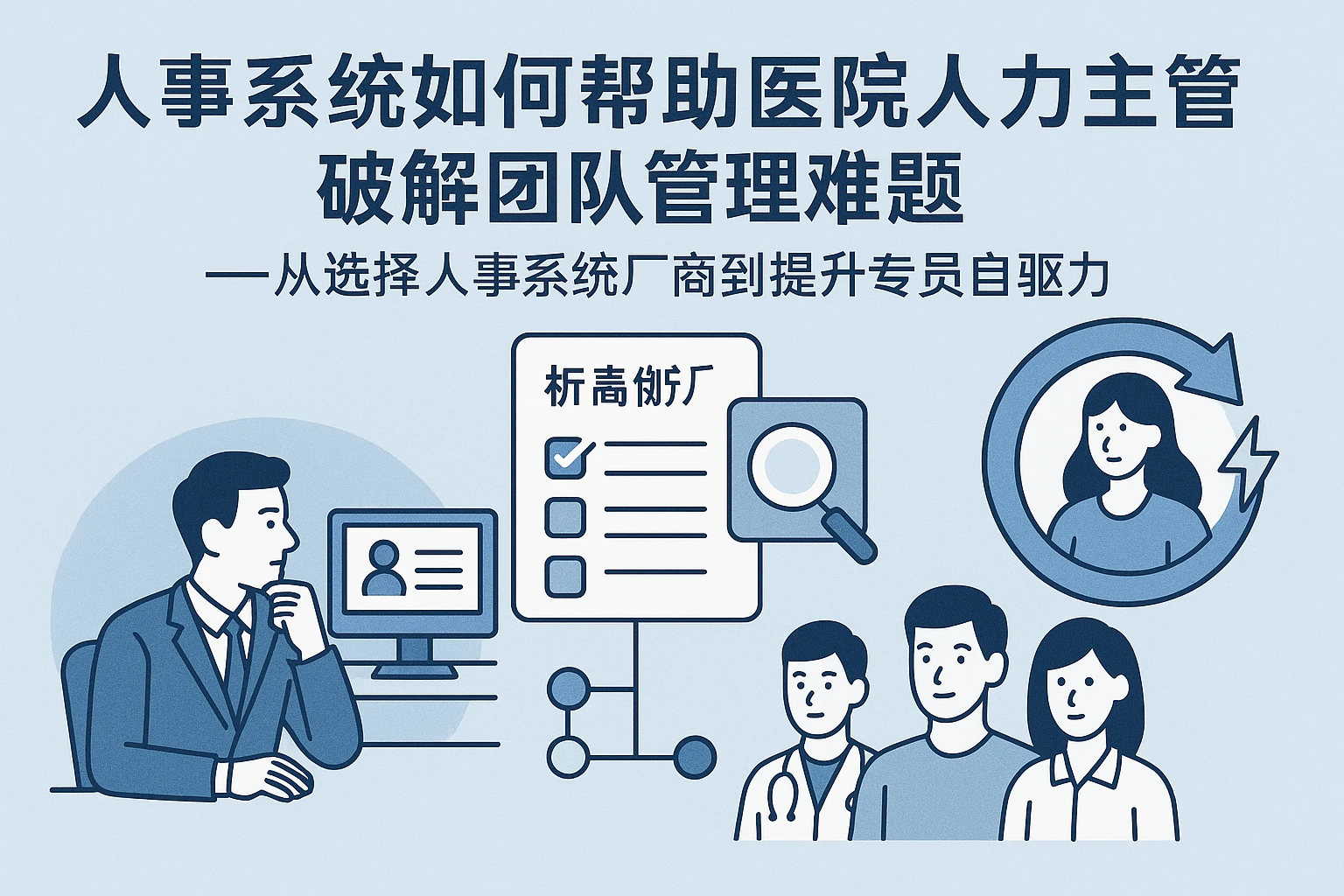 人事系统如何帮助医院人力主管破解团队管理难题——从选择人事系统厂商到提升专员自驱力