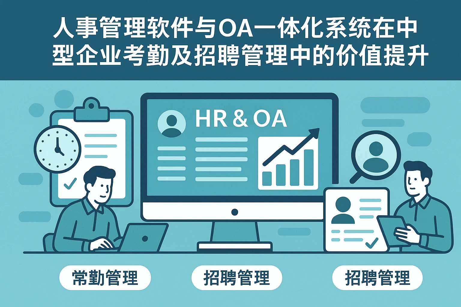 人事管理软件与OA一体化系统在中型企业考勤及招聘管理中的价值提升