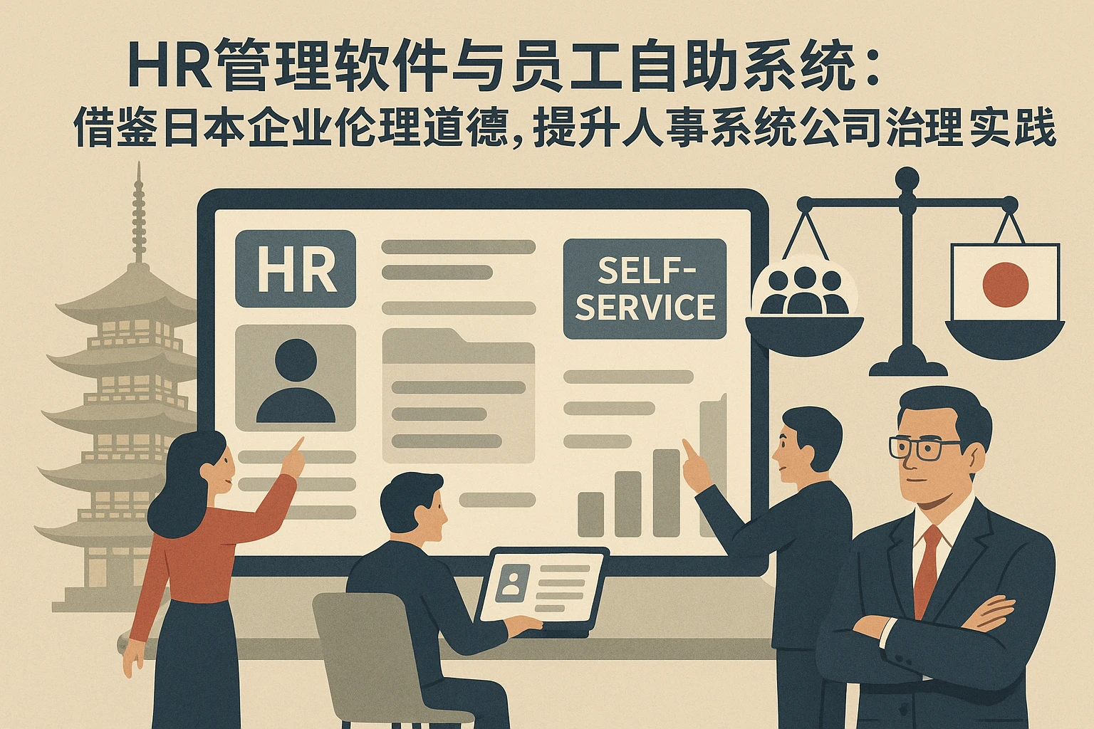 HR管理软件与员工自助系统：借鉴日本企业伦理道德，提升人事系统公司的治理实践