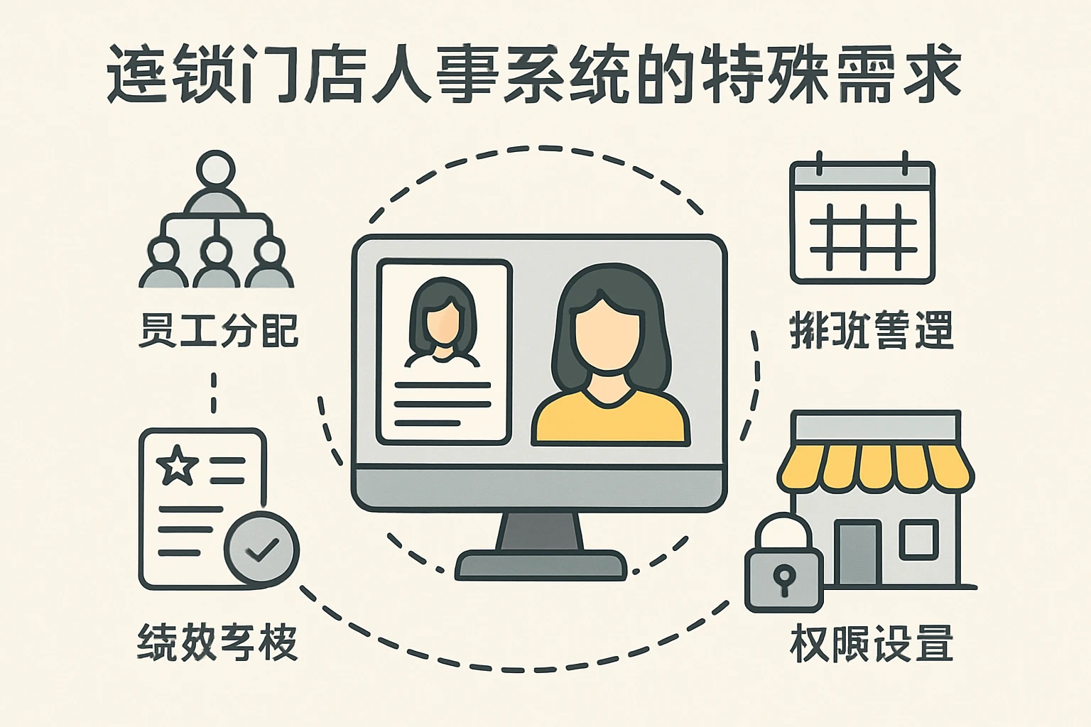 连锁门店人事系统的特殊需求