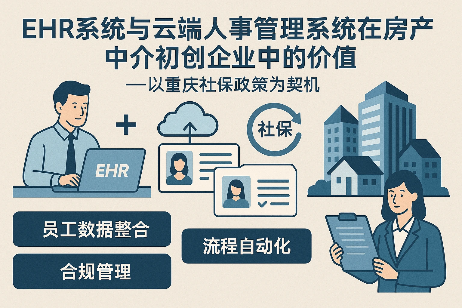 ehr系统与云端人事管理系统在房产中介初创企业中的价值——以重庆社保政策为契机
