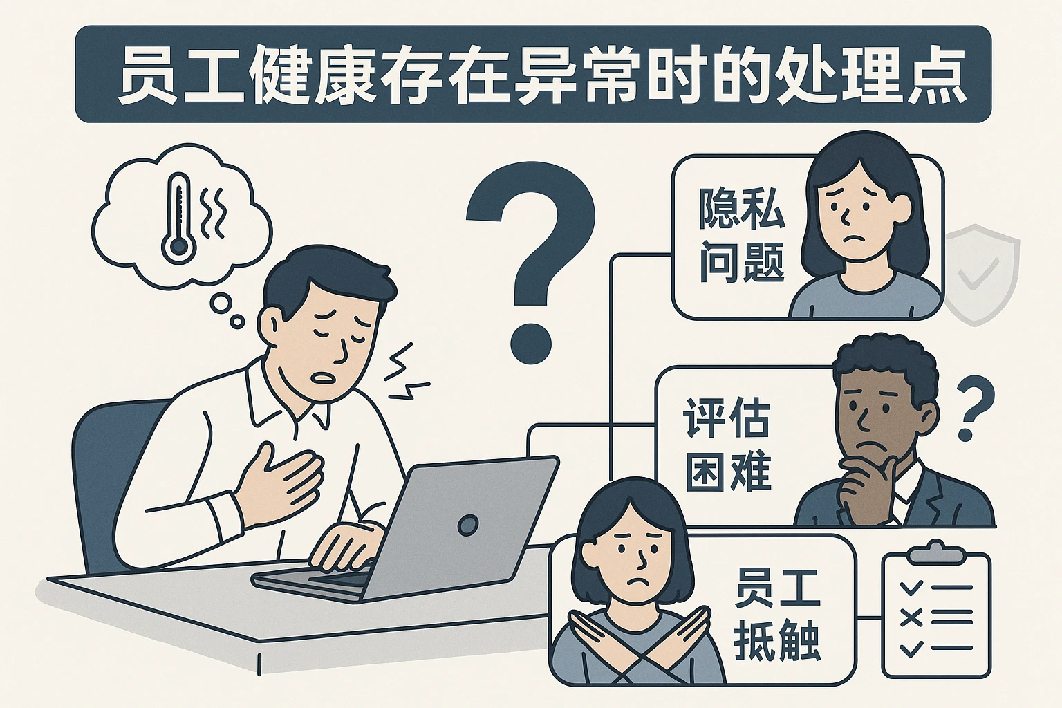 员工健康存在异常时的处理难点
