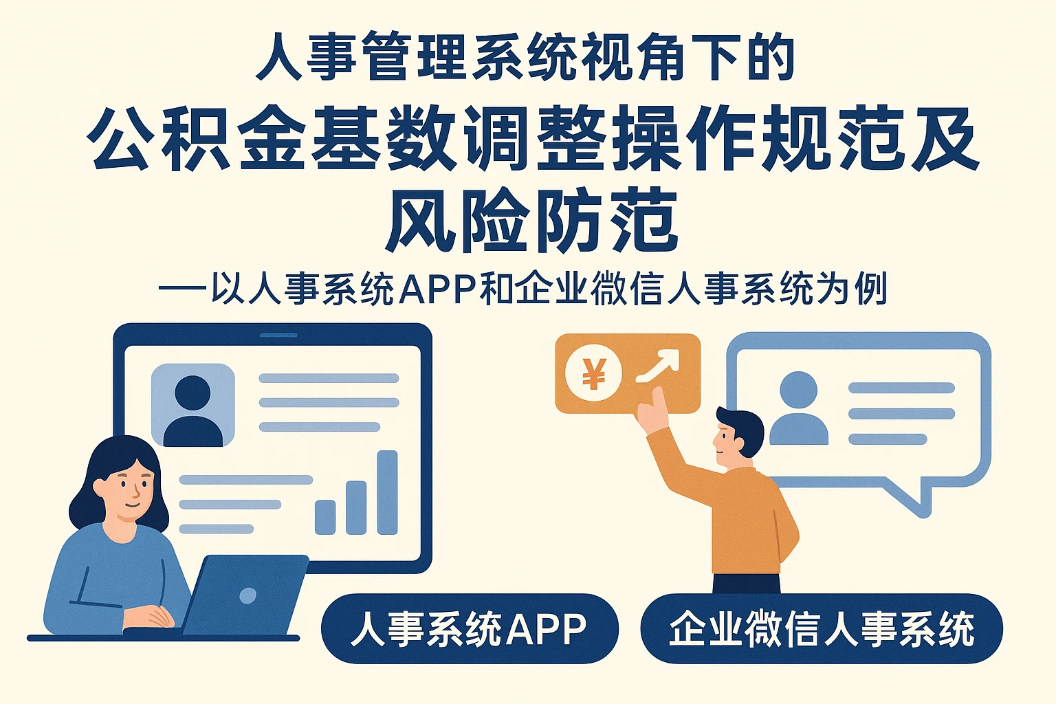 人事管理系统视角下的公积金基数调整操作规范及风险防范——以人事系统APP和企业微信人事系统为例