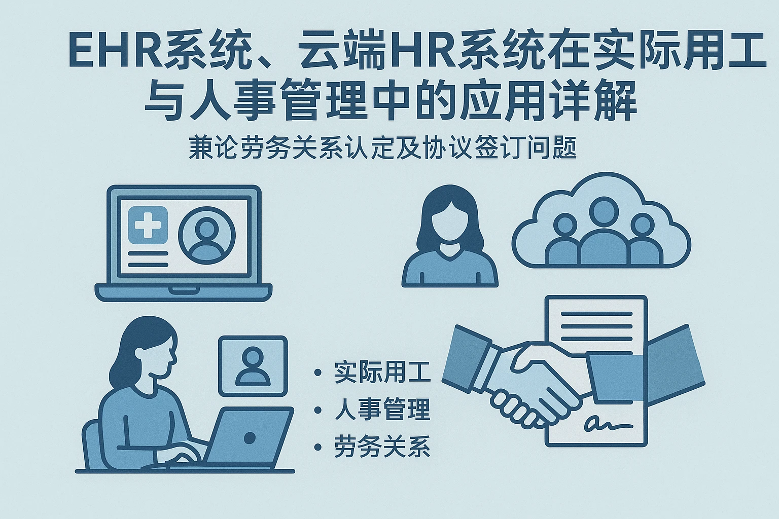 EHR系统、云端HR系统在实际用工与人事管理中的应用详解 —— 兼论劳务关系认定及协议签订问题