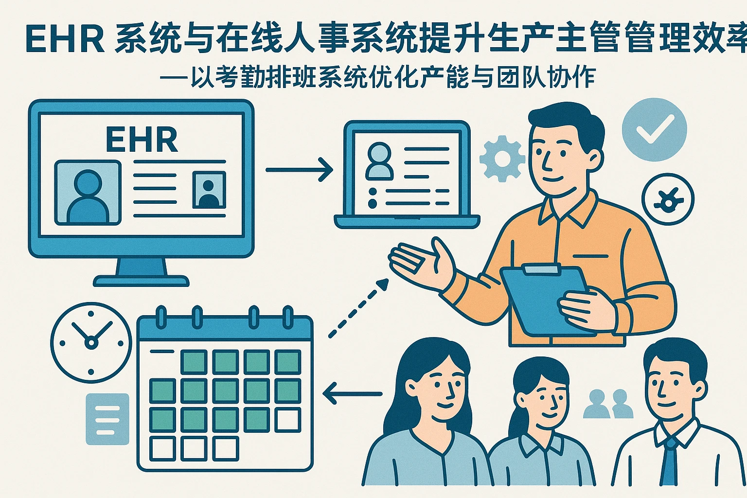 EHR系统与在线人事系统提升生产主管管理效率——以考勤排班系统优化产能与团队协作