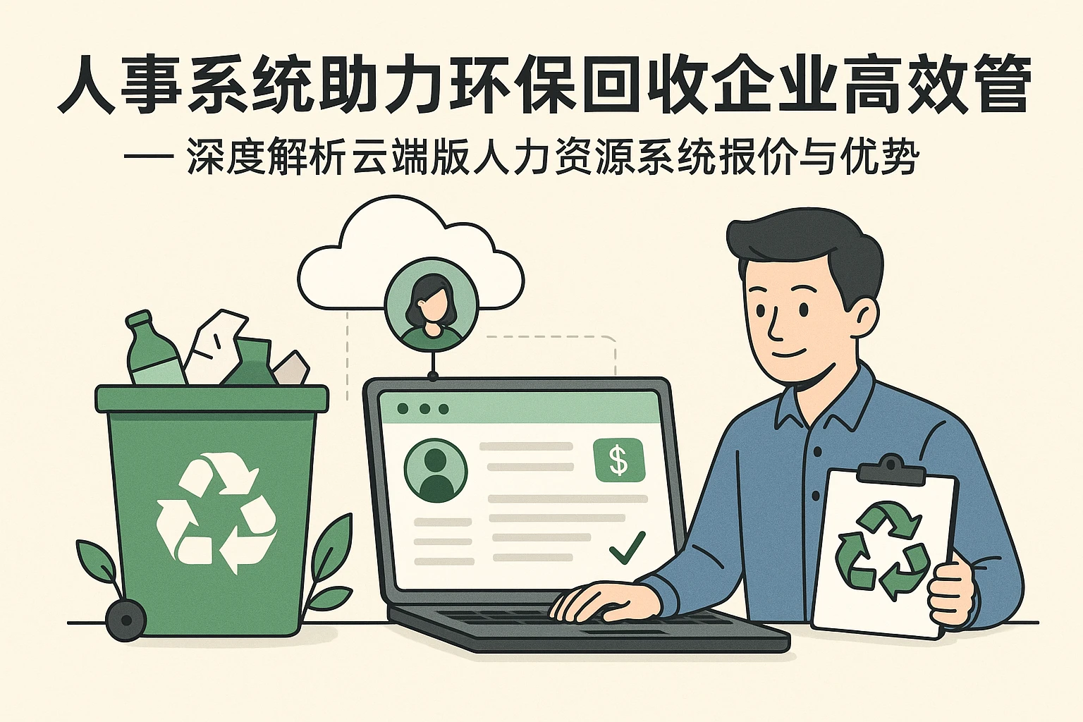 人事系统助力环保回收企业高效管理 —— 深度解析云端版人力资源系统报价与优势