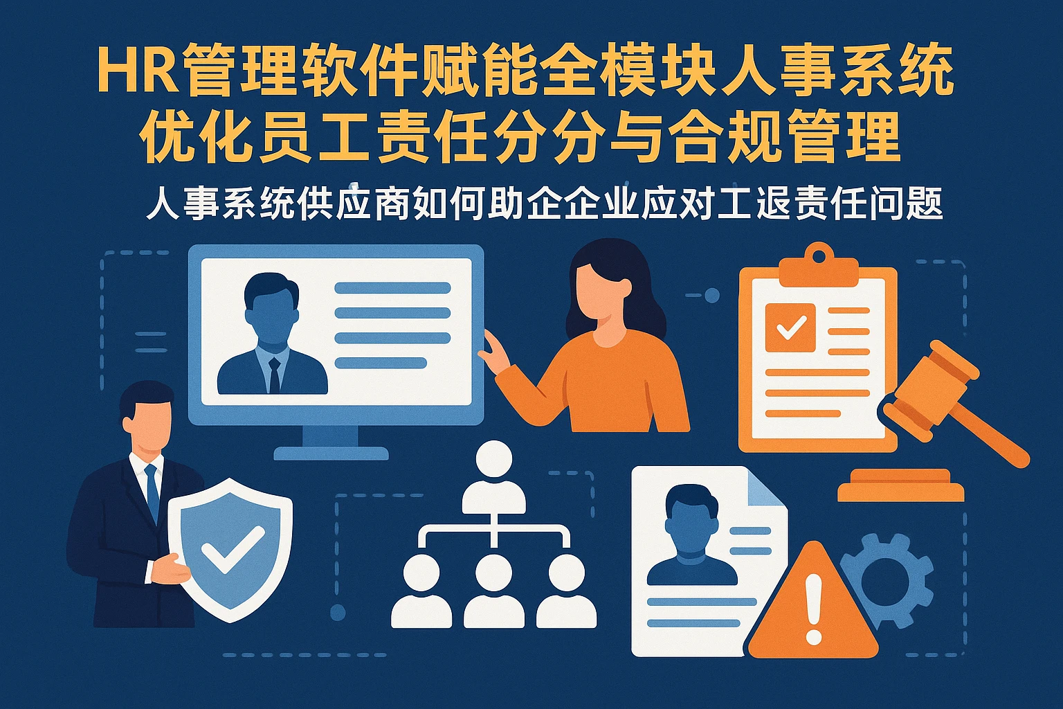 HR管理软件赋能全模块人事系统，优化员工责任划分与合规管理——人事系统供应商如何助力企业应对员工违规责任问题