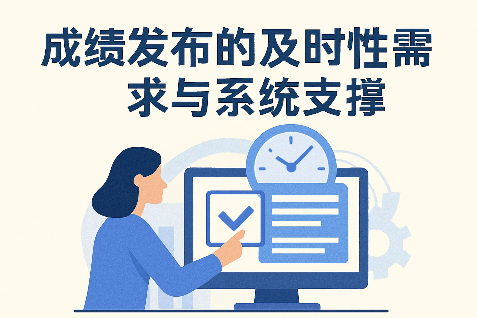 成绩发布的及时性需求与系统支撑