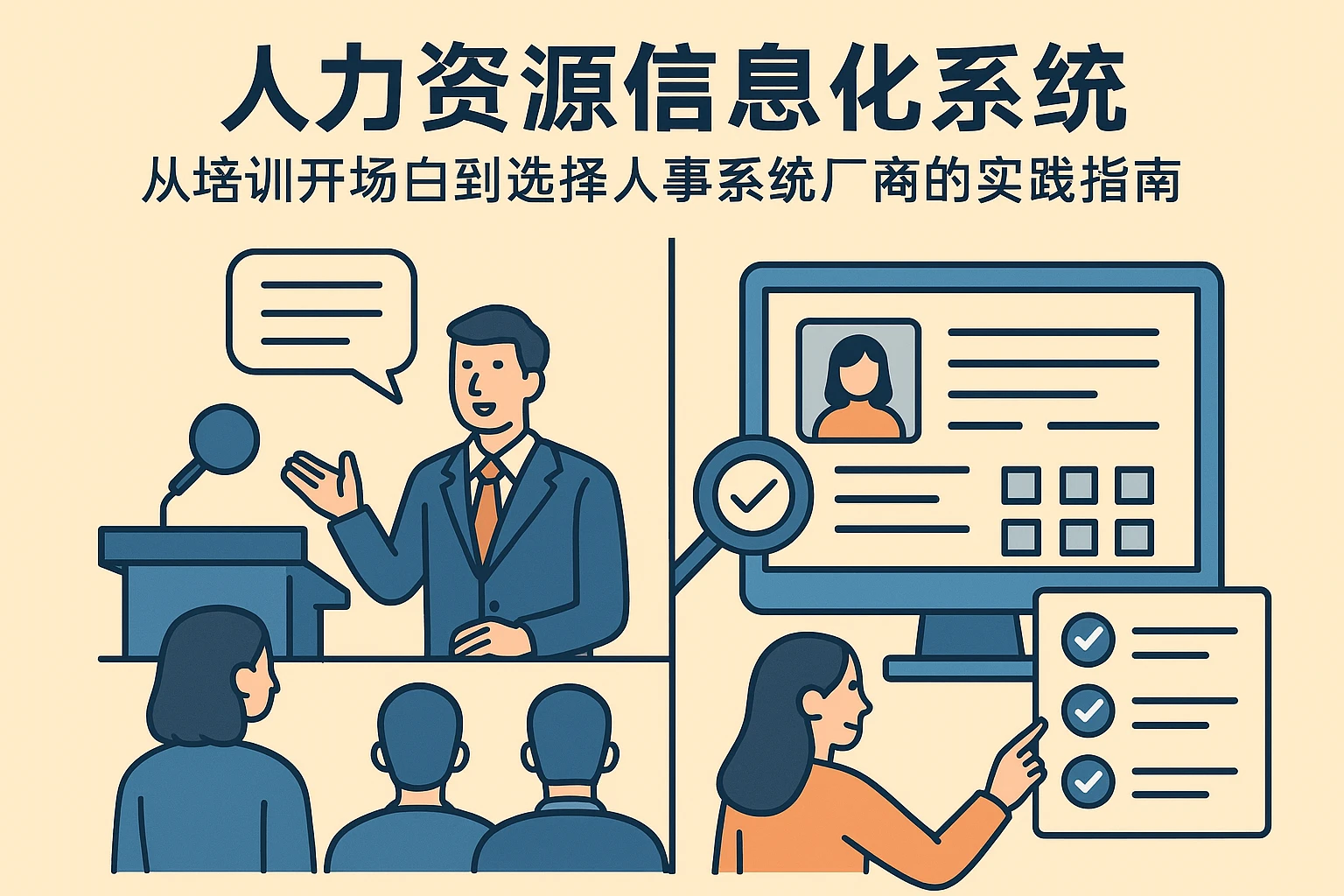 人力资源信息化系统：从培训开场白到选择人事系统厂商的实践指南