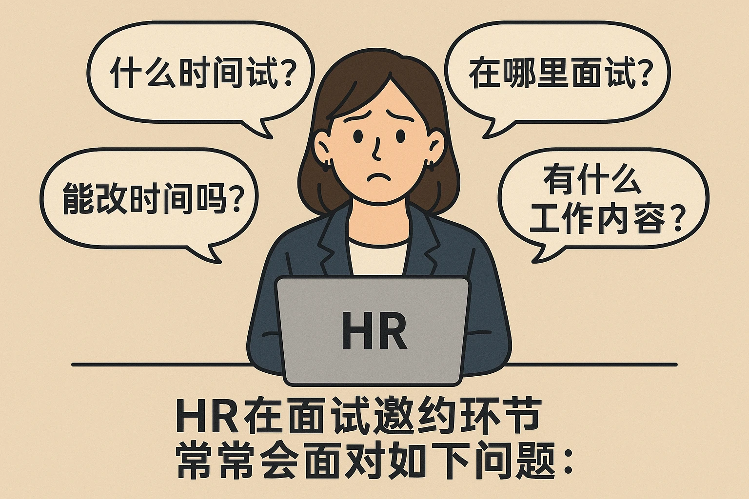 HR在面试邀约环节常常会面对如下问题: