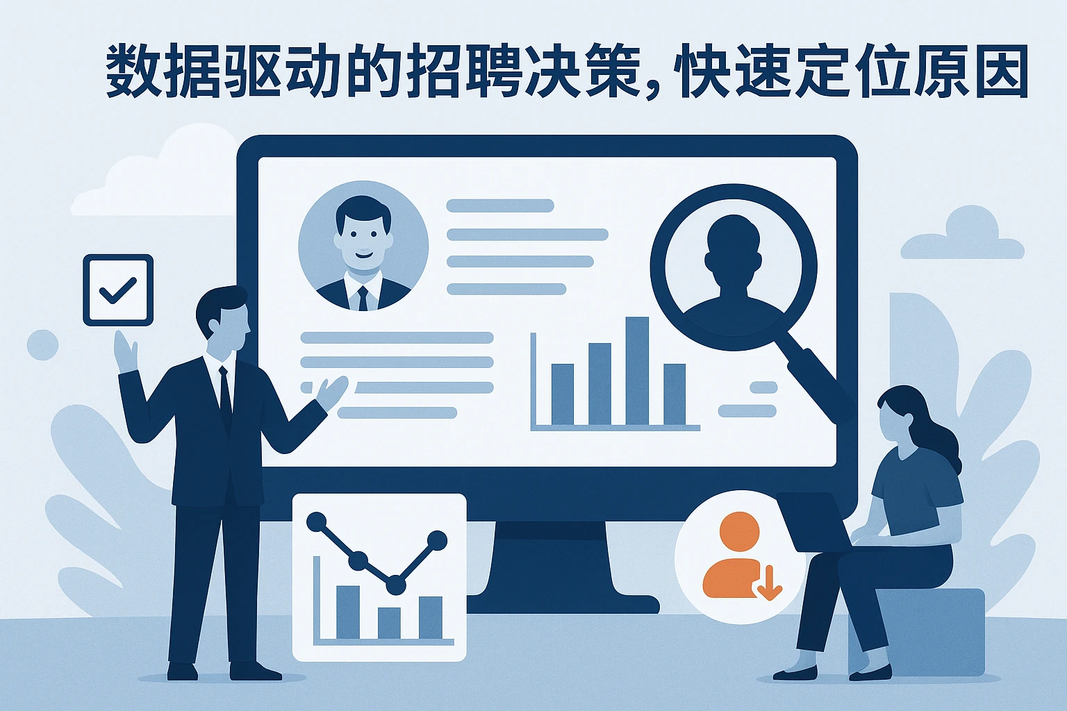 2. 数据驱动的招聘决策，快速定位流失原因