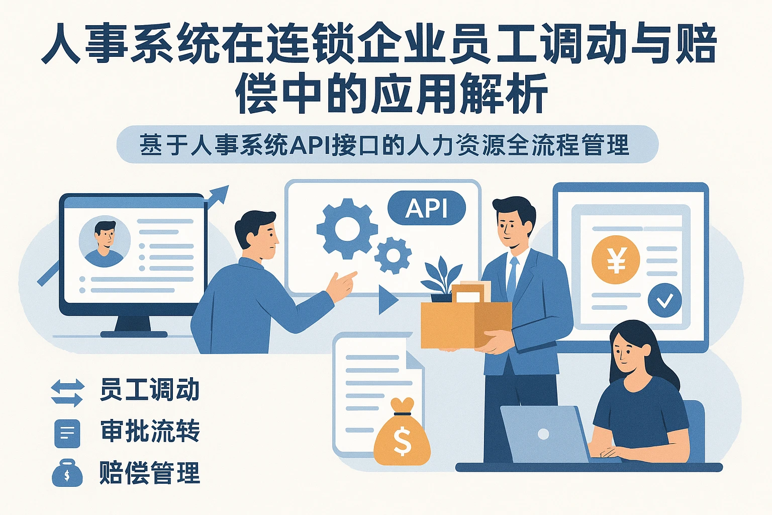 人事系统在连锁企业员工调动与赔偿中的应用解析——基于人事系统API接口的人力资源全流程管理