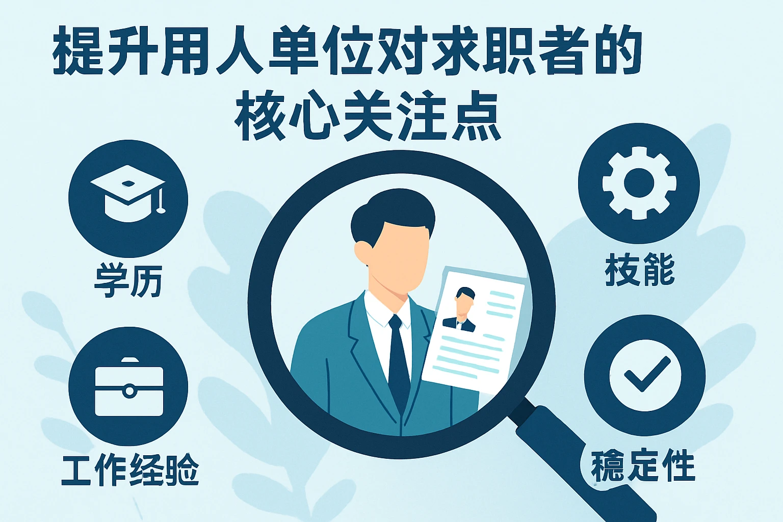 提升用人单位对求职者的核心关注点