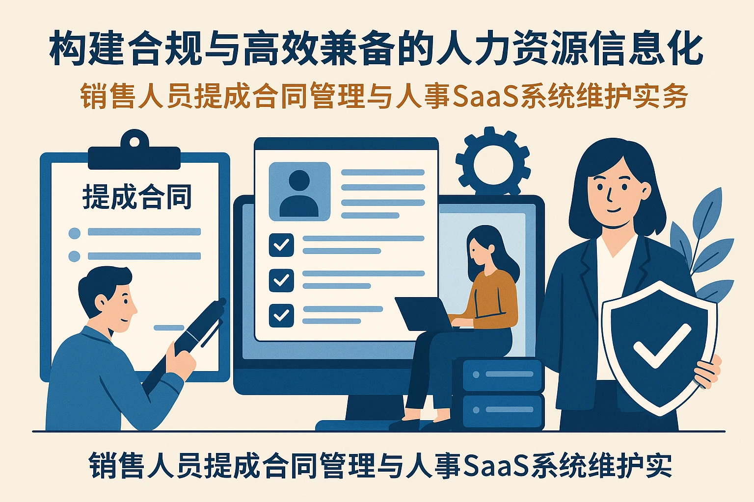 构建合规与高效兼备的人力资源信息化系统：销售人员提成合同管理与人事SaaS系统维护实务