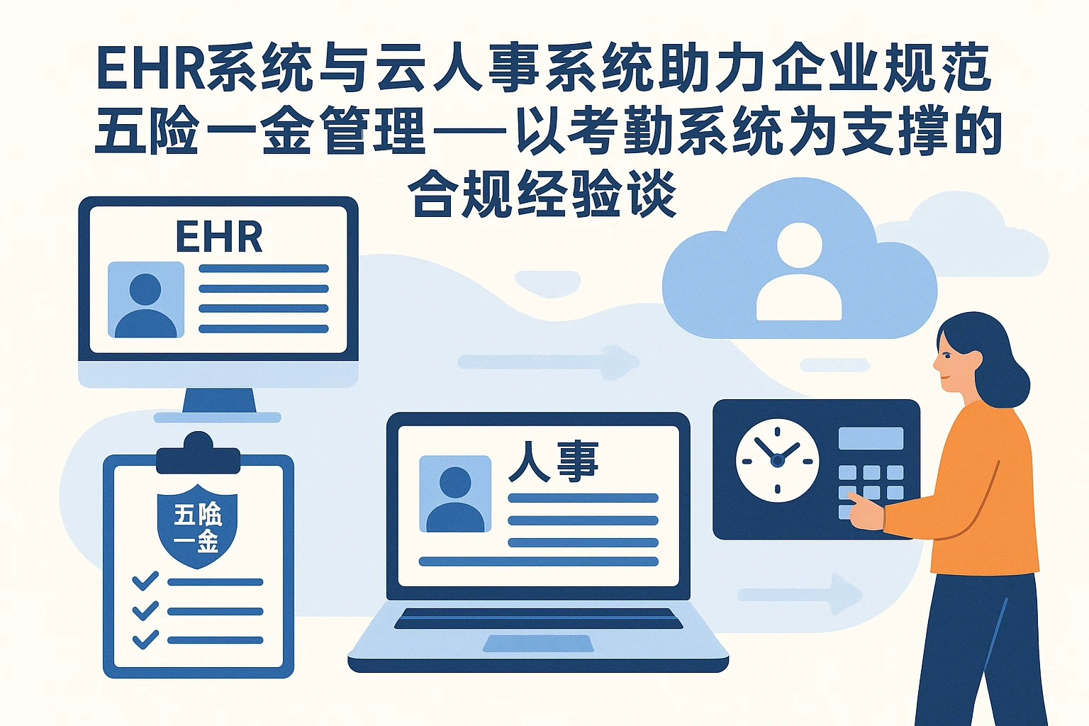 EHR系统与云人事系统助力企业规范五险一金管理——以考勤系统为支撑的合规经验谈