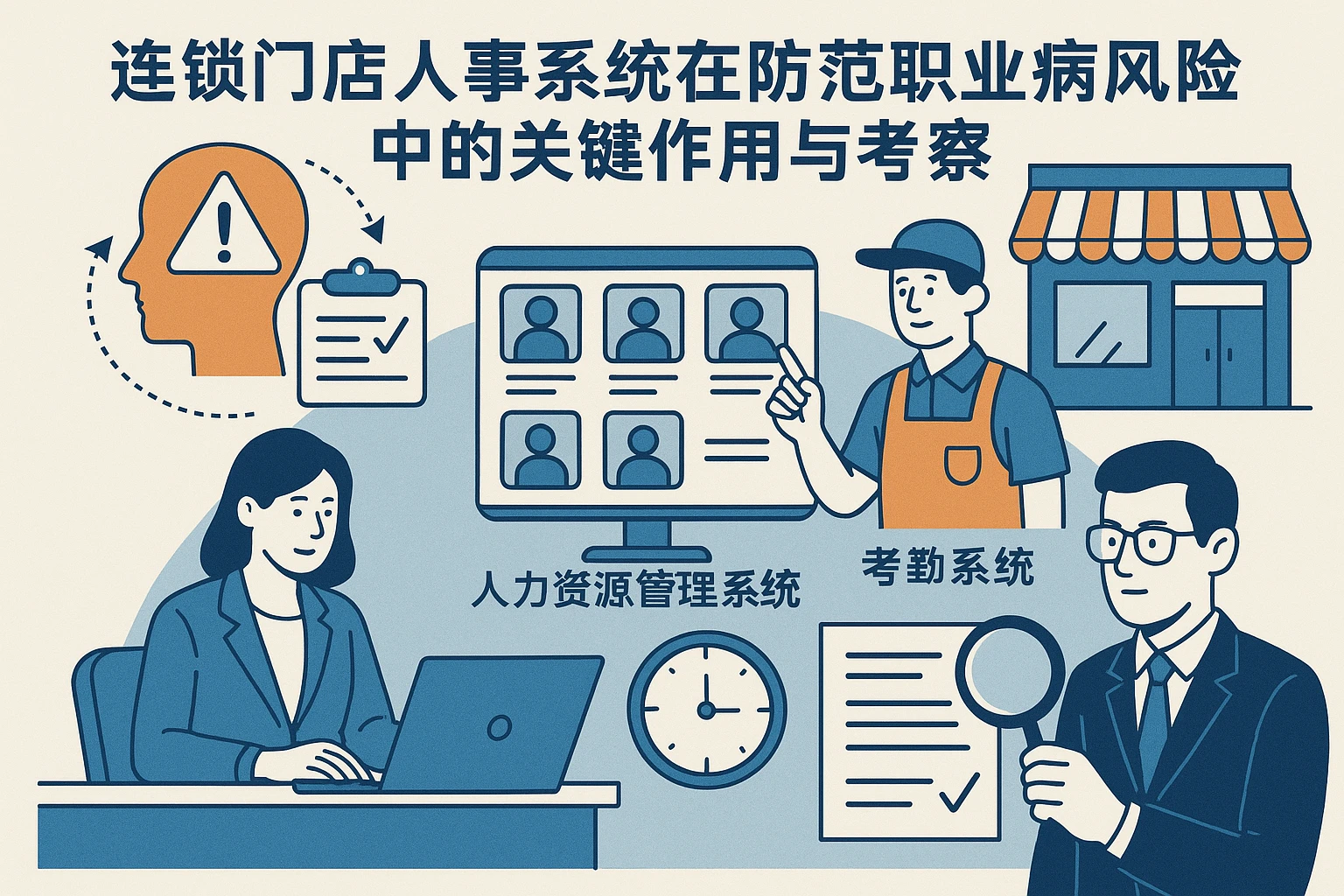 连锁门店人事系统在防范职业病风险中的关键作用与考察——以人力资源管理系统、考勤系统为核心
