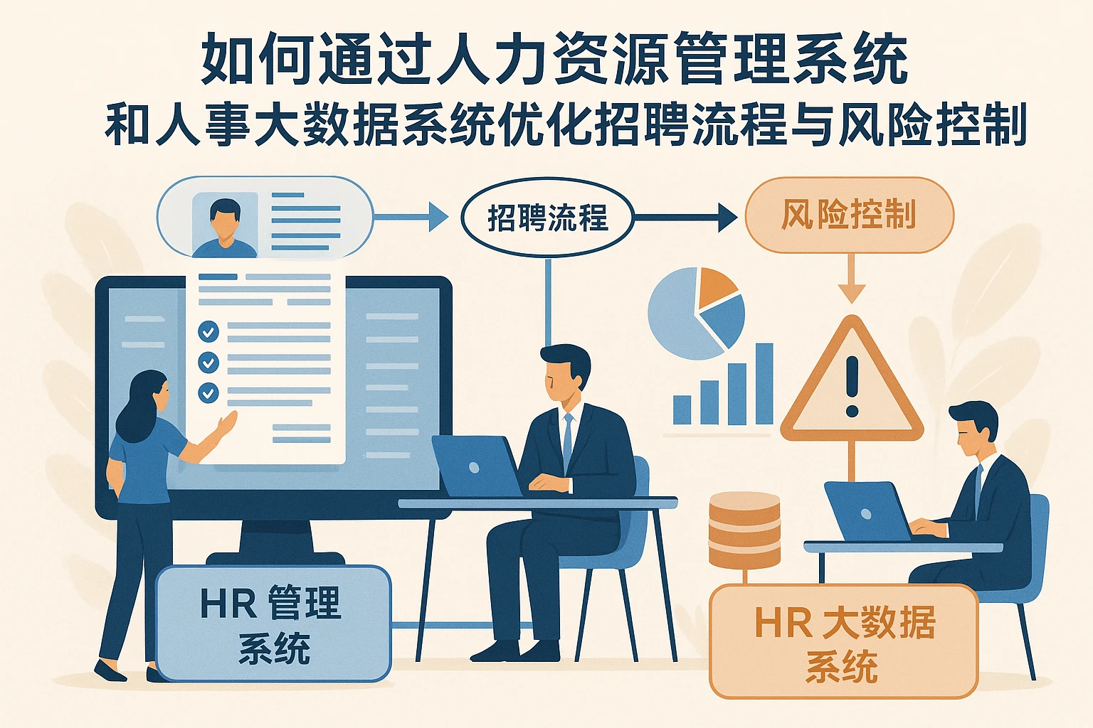 如何通过人力资源管理系统和人事大数据系统优化招聘流程与风险控制（二次开发与实务场景）