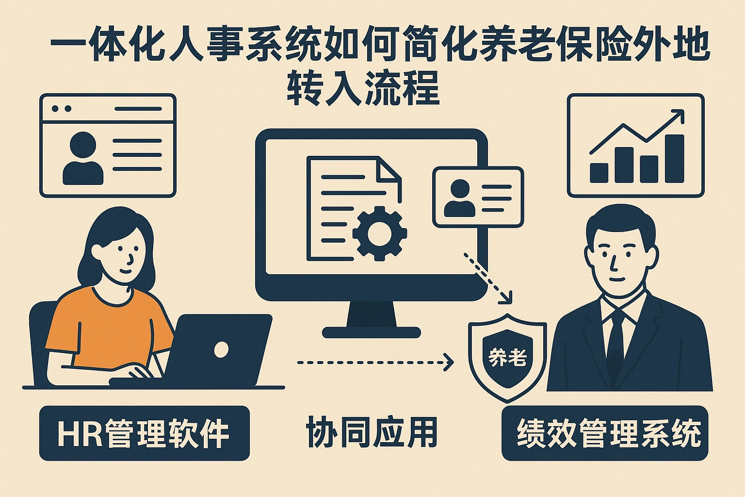 一体化人事系统如何简化养老保险外地转入流程——HR管理软件、绩效管理系统的协同应用