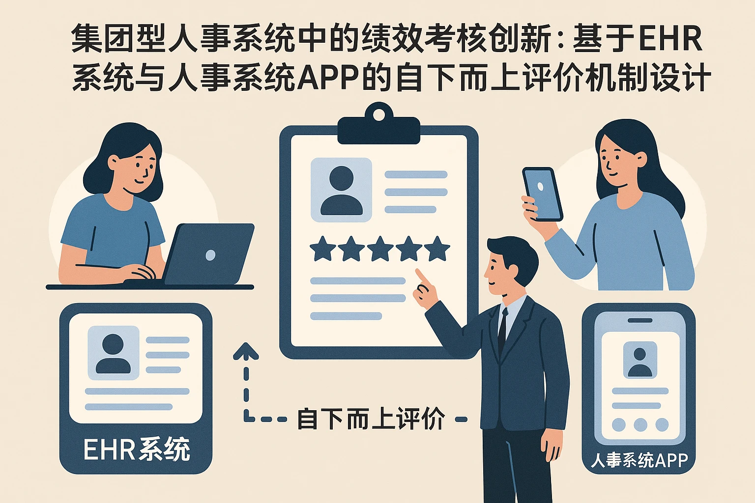 集团型人事系统中的绩效考核创新：基于EHR系统与人事系统APP的自下而上评价机制设计