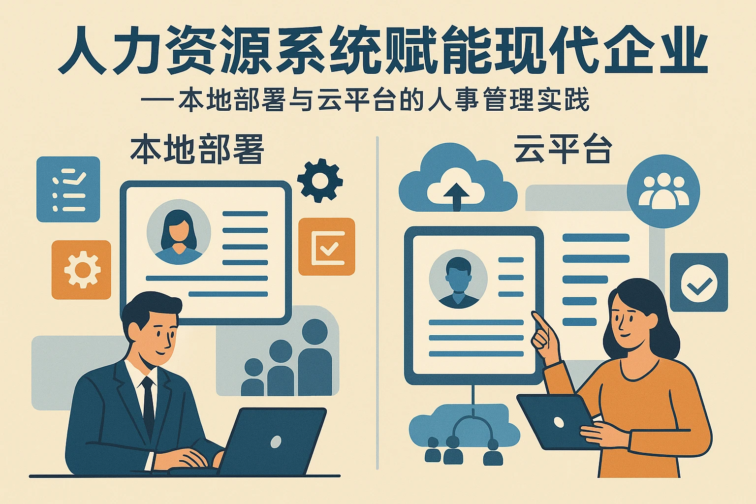 人力资源系统赋能现代企业——本地部署与云平台的人事管理实践
