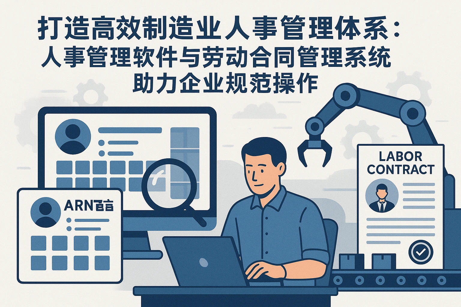 打造高效制造业人事管理体系：人事管理软件与劳动合同管理系统助力企业规范操作