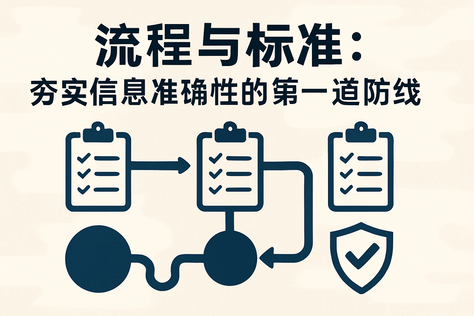 流程与标准：夯实信息准确性的第一道防线