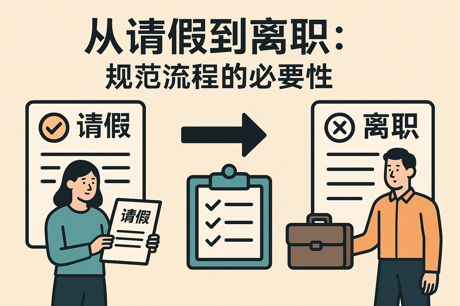 从请假到离职：规范流程的必要性