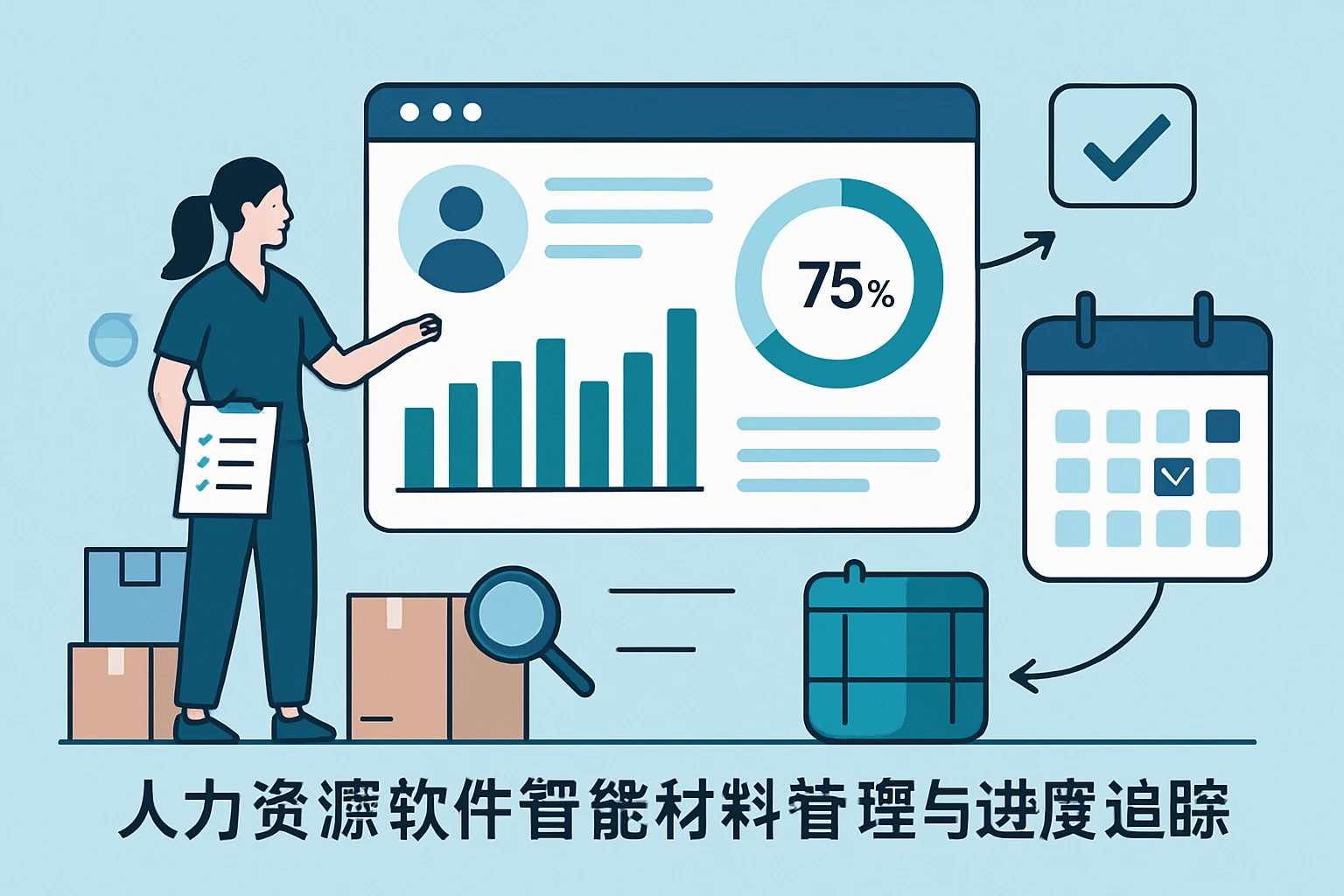 2. 人力资源软件的智能材料管理与进度追踪