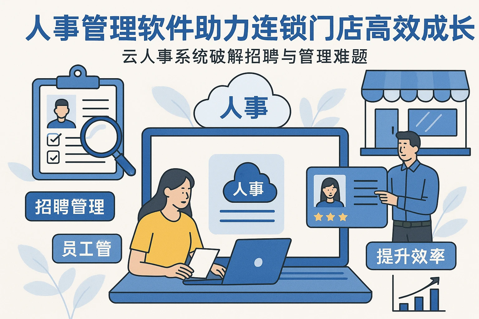 人事管理软件助力连锁门店高效成长：云人事系统破解招聘与管理难题