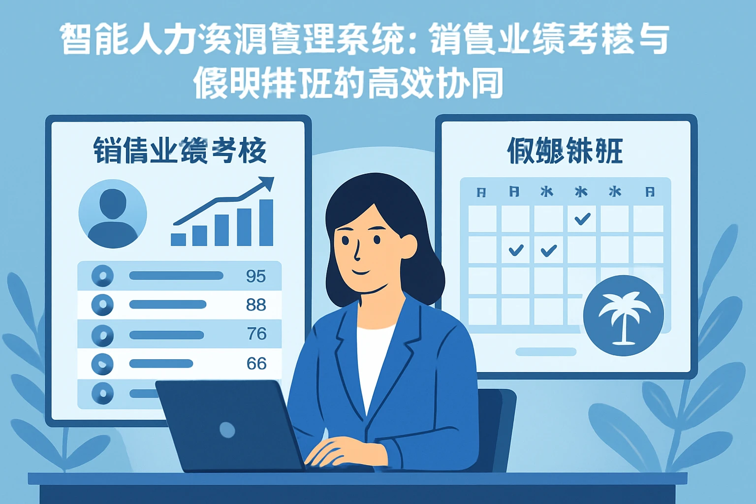 智能人力资源管理系统:销售业绩考核与假期排班的高效协同