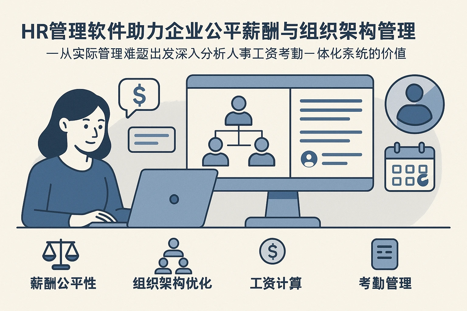 HR管理软件助力企业公平薪酬与组织架构管理——从实际管理难题出发深入分析人事工资考勤一体化系统的价值
