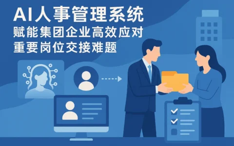 AI人事管理系统赋能集团企业高效应对重要岗位交接难题